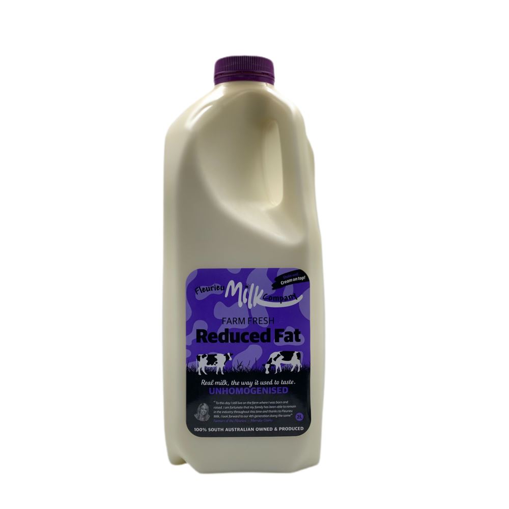 Unhomogenised Reduced Fat Milk Dairy Fleurieu Milk Company 